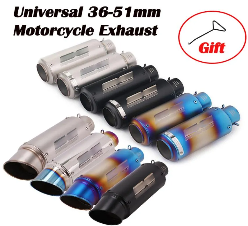 Motorcycle universel pour SC Racing Project Échappement Échappement Minardin de vélo de pit-pit dirt modifié pour K6 K7 R6 S1000RR CBR600RR CBR1000RR9554685