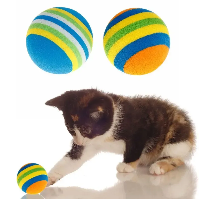 Toys 10pcs Buntes Haustierball -Spielzeug Interaktives Abrufen des Balls Bunte Eva fangen Bälle für mittelschwere Hundepapiere Zuhause