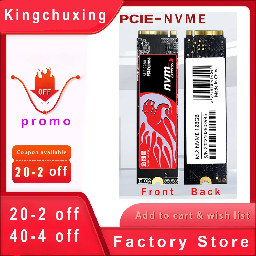 Drives Promo KingChuxing SSD NVME M2 Dysk twardy SSD 1TB M2 NVME SSD 512GB PCI