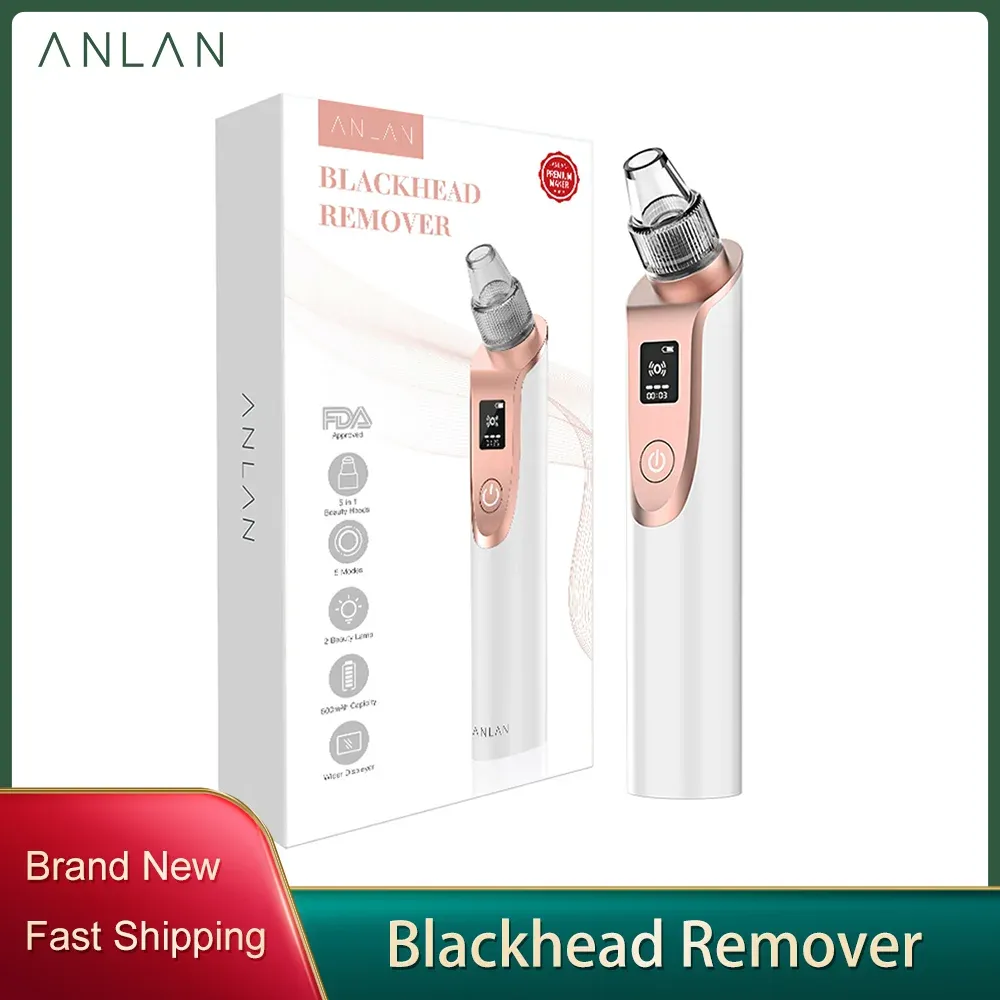 Instrument Anlan Blackhead Remover Skin Care Vacuum Pore Acne Pimple Removal Facial Dermabrasion Noseface Deep Cleansing Hine Clean Tool