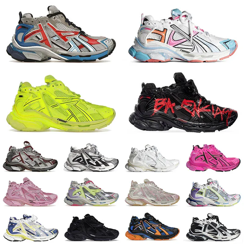 2024 Moda En Kalite Tasarımcı Ayakkabı Track 7.0 Runners Elbise Ayakkabı Üçlü Sneaker Hottes Tess Gomma Paris Hız Platformu Açık Hava Sporları 35-46