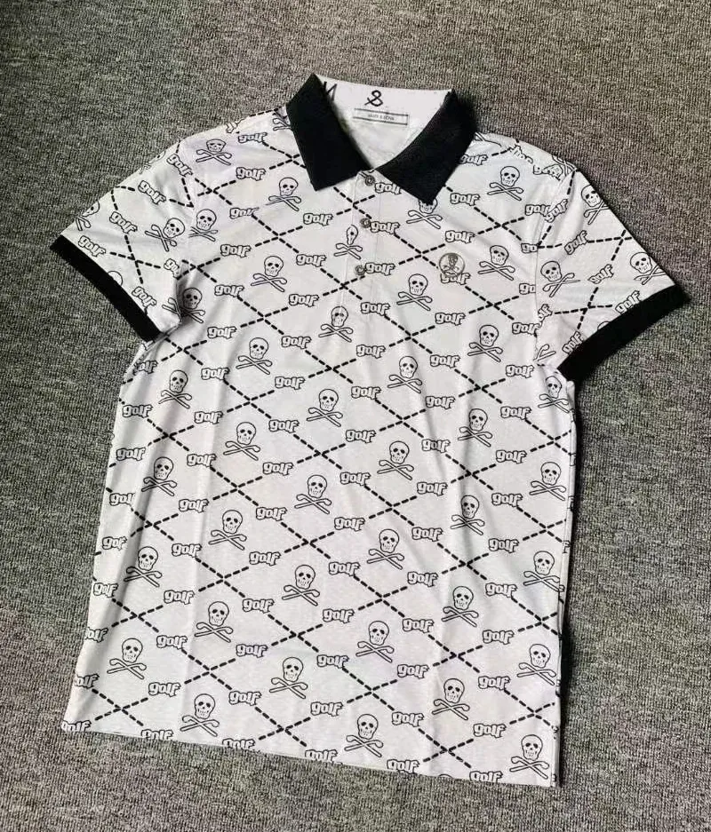 Пеленание рубашка для гольфа мужская летняя футболка с коротким рукавом повседневная дышащая 2052