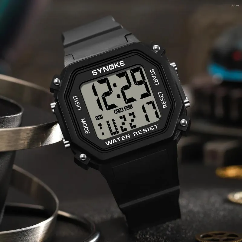 Zegarek na ręce synok sport Watch Waterproof Shookproof Digital Mens Clock ELOOJ HOMBRE