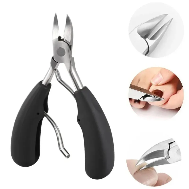 Toe Nail Clippers Remove Dead Skin Nail Correction Nippers Ingrown Toenail Cuticle Scissor Edge Cutter Thick Pedicure Care Tool