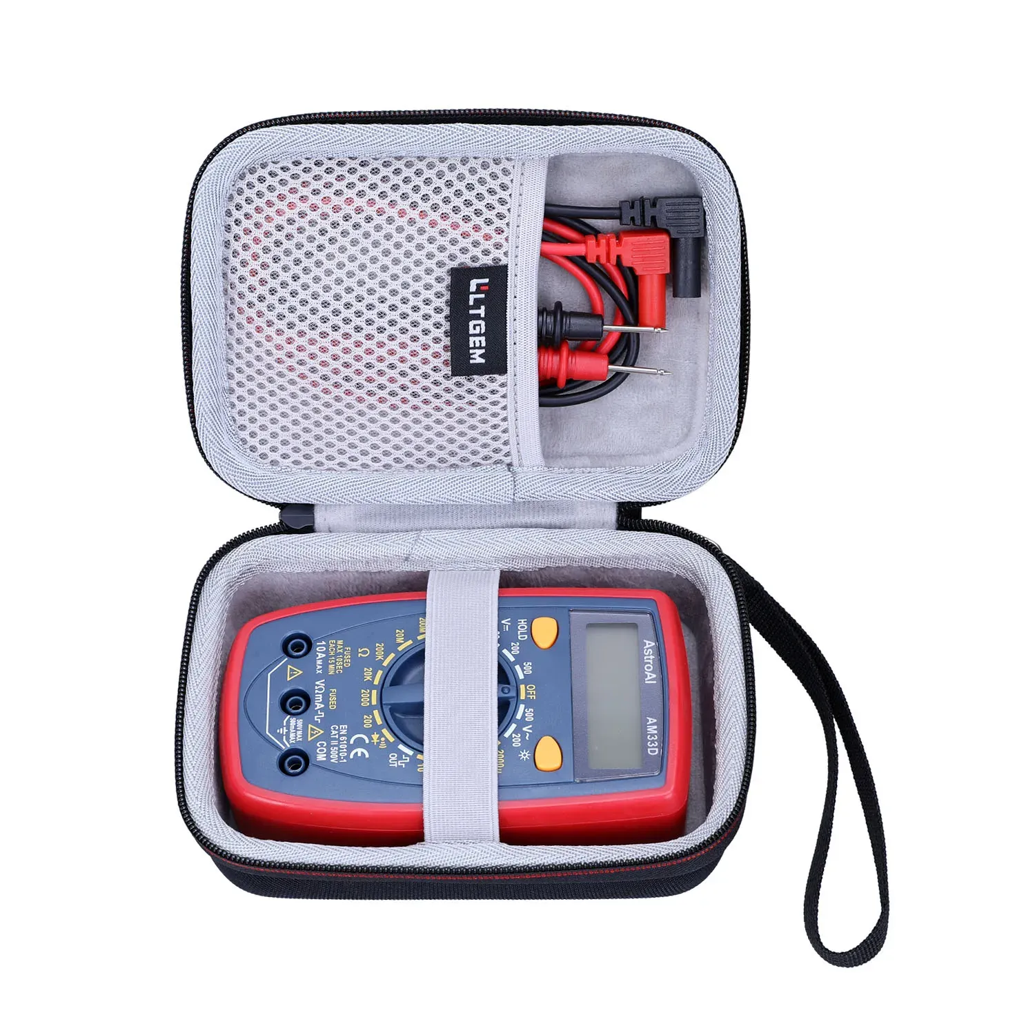 BAGS LTGEM EVA HARD CASE VOOR ASTROAI Digitale multimeter met OHM Volt AMP en diode spanningstestermeter (Dual versmolten voor antiburn)