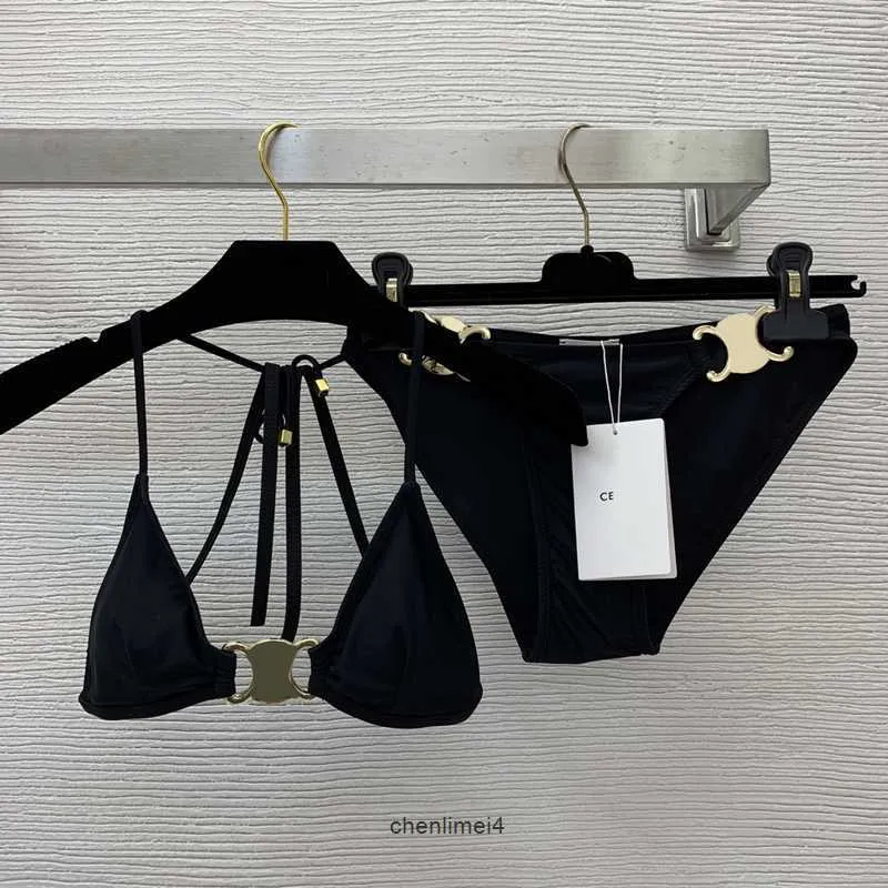 2023 Black Cel Designer Bikinis Luxury Swimsuit Women Swimsuits Tank Swimwear Thong Thong Cover Up Pitch اثنين