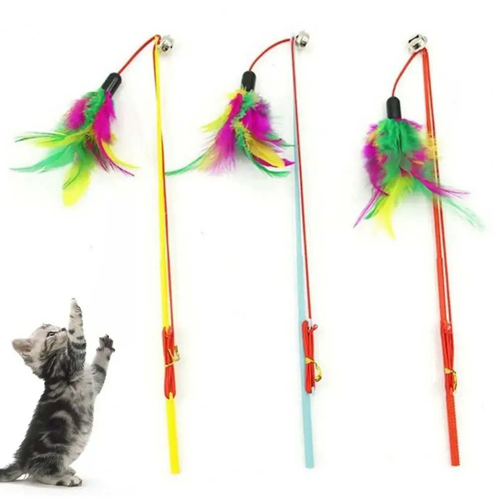 Toys Cat Bell Toys di alta qualità Stick Funny Stick CustFective Classic Ecofriendly Pet Play Toys per Pet