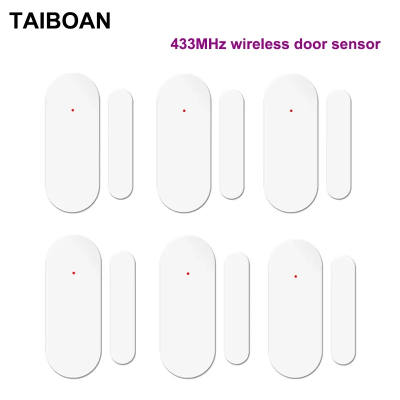 Control TAIBOAN Wireless 433mhz Door Window Alarm Sensor EV1527 Door Open/Closed Detector For Smart Alarm Host System Accessories