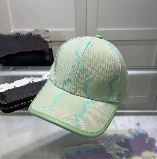 2024 Luksusowe czapki piłki designowej czapki baseballowe do unisex Casual Sport Letter Caps Nowe produkty Sunshade Hat Osobowość prosta kapelusz