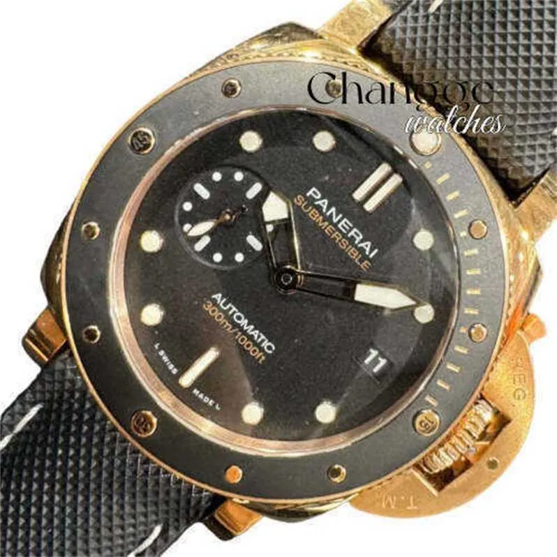 Hot Selling Mens Ladies Fashion Luxury Pols horloges Penerei Diving Tech PAM01164 Automatische heren