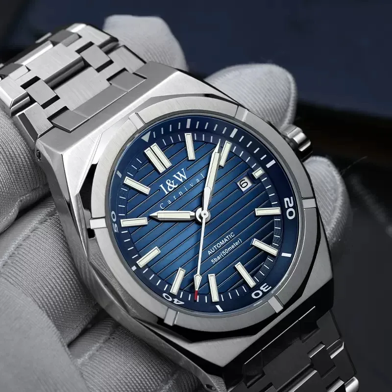 Kits Relogio Masculino Carnival Mécanique Business Watch for Men Brand Luxury Automatic Wrist Watch 50m étanche 2023 Montre Homme