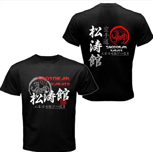 Camicie stampa giapponese giapponese samurai maglietta da uomo shotokan karate bujinkan dojo pro wrestling maglietta shinobi tees ninjutsu kanji camicie