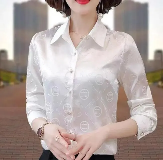 Designer shirt Nieuwe vrouwen met lange mouwen Tops Office Lady Blouse print knop shirts voor vrouwen blouses casual shirt vrouwelijk blusas