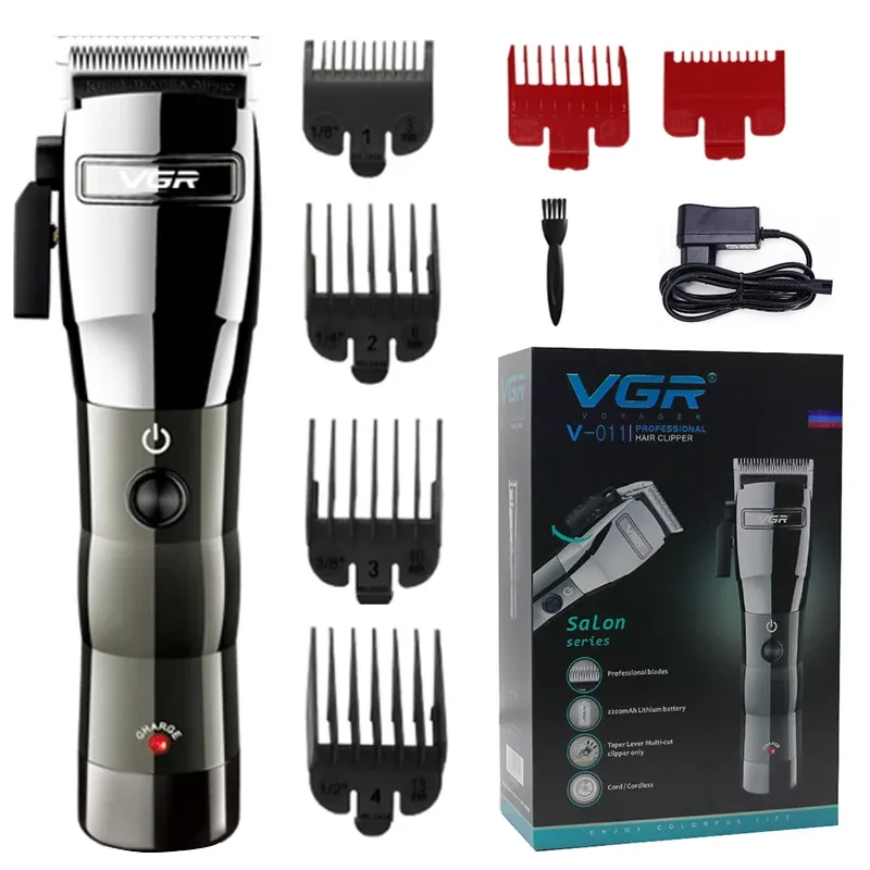 Clippers vgr ricaricabile uomini professionisti per capelli per capelli per capelli elettrici Trummer Battery Battery Hair taglio Macchina per bambini aldulti