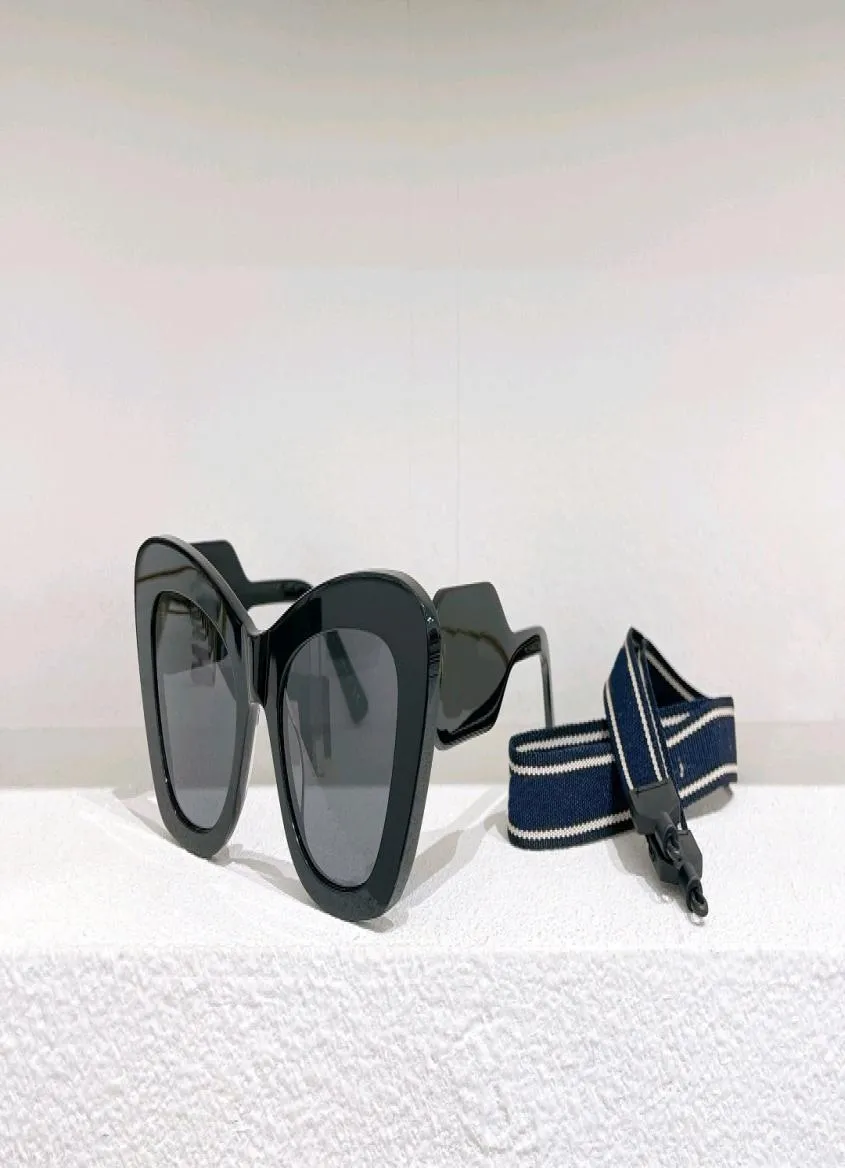 Designer Cat Eye Zonnebril glanzende zwarte donkergrijze lens vrouwen grote frame glazen tinten sonnenbrille wrap occhiali da sole uv eyewea1932399