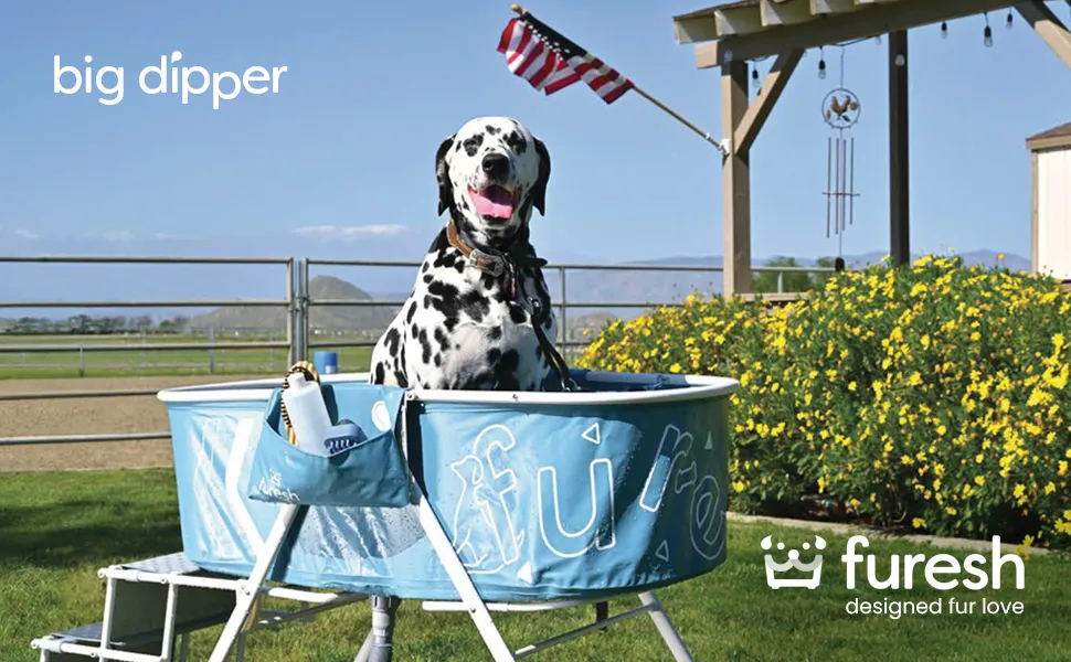thumbnail image 2 of Handnam Portable Dog Bath Tub - Foldable Elevated Pet Washing Station With 4 Height Adjustments, Holds 330 Lbs (Patent Design) 2 of 12