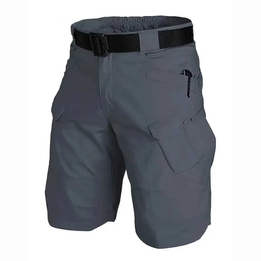 Pantaloni da uomo pantaloncini tattici maschili con pantaloncini watercargo resistente casual derati per trekking esterno y240422