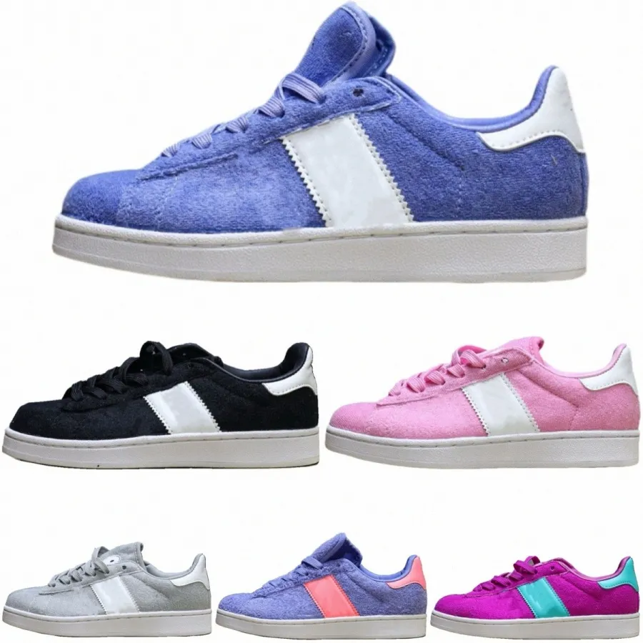 Chaussures de créateurs pour enfants 80 Toddler Boys Girls Camp Children Children Youth Sneakers OG Blue Grey White Purple Towe se trouve Rose Rose Taille 28-35 D59O #