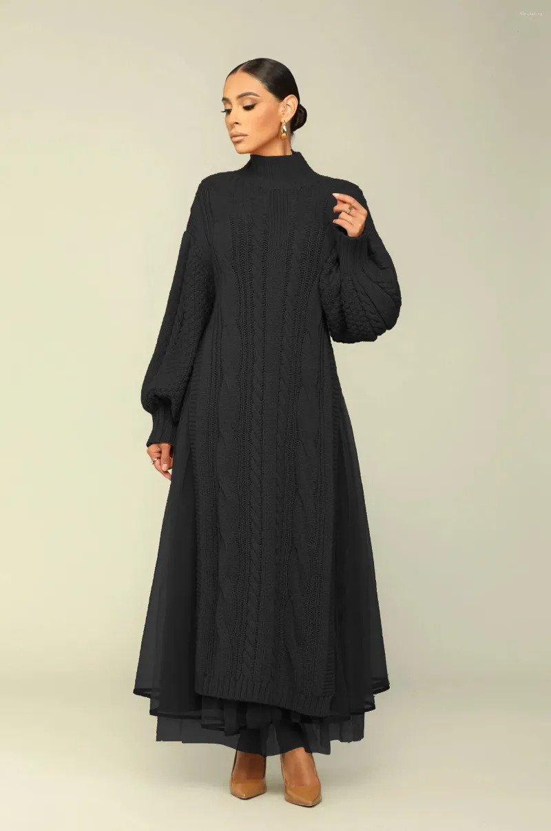 turtleneck peplum dress Roncen Women's Ribbed Knit Sweater Dress with Half-Zip Turtleneck and  Flared Sleeves, Elegant Peplum Hem Midi Dress