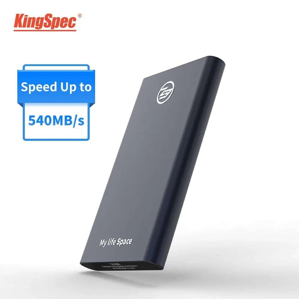 Sürücüler Kingspec Taşınabilir 120GB 240GB SSD 1 TB HDD Harici SSD Tip C USB3.1 480GB Exterse Dizüstü bilgisayar masaüstü için Festplatte Sabit Sürücü Diski