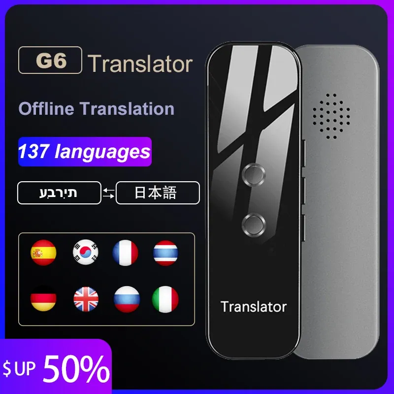 Tradutor HGDO Tradutor portátil 137 Idiomas Smart Instant Voice Text App App Photograf