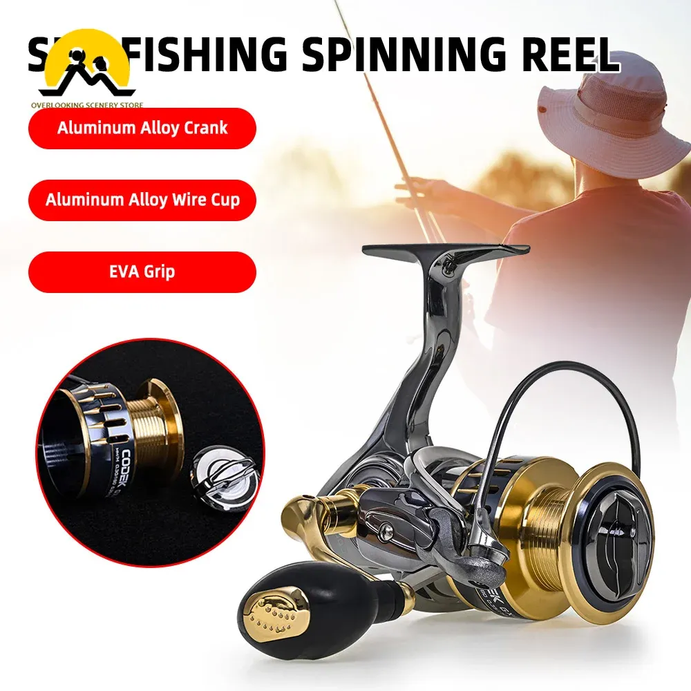 Accessoires en métal pêche en mer Robin bobine bobine en métal roue roue pêche à la pêche salée
