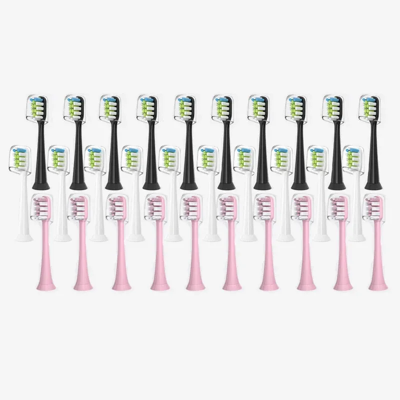 Heads 20Pcs Replaceable Toothbrush Heads Compatible With xiaomi SOOCARE X1 X3 X5 Sonic Electric Tooth Brush Nozzles Vacuum Package
