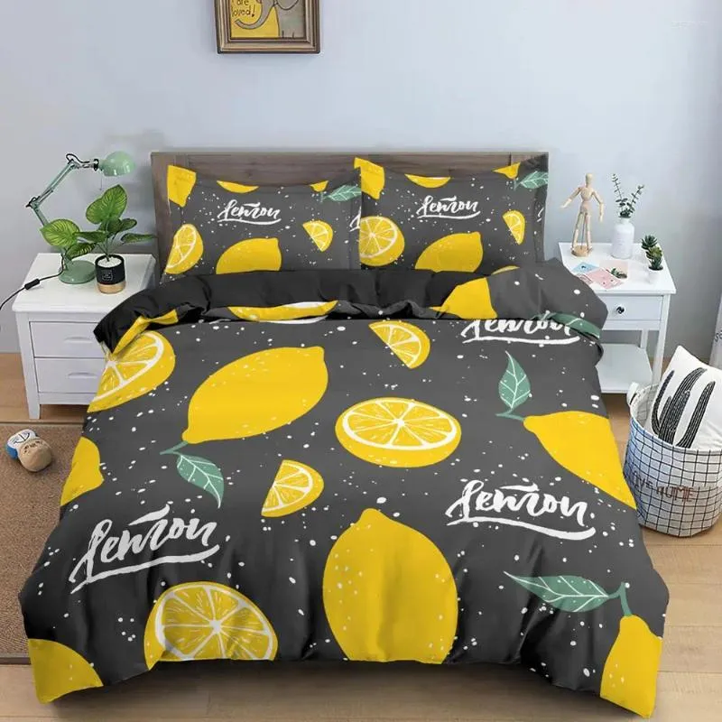 Ensembles de literie Modèle 3D Set Cartoon Home Decor Coutte de couette avec taie d'oreiller pour décoration de chambre à coucher lit pour enfants lit