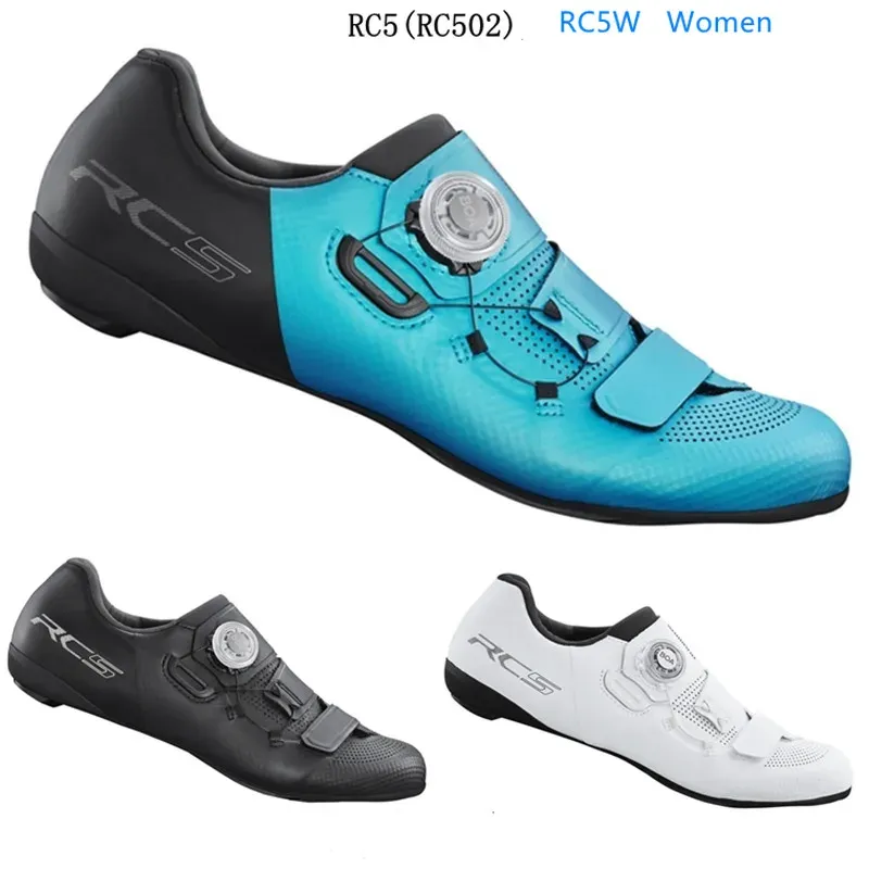 Обувь 2022 Shimano SH RC502 Женщины женщины RC5W RC5 Road Shoes Vent Carbon Road Shoes Shrc5 Road Lock Shoes Counts Conteaker