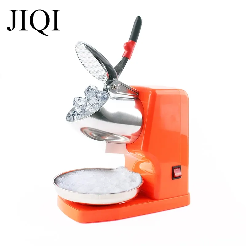 Shavers 110V/220V Stainless Steel Electric Ice Crusher Chopper Commercial Slush Sand Block Shaver Snow Cone Smoothie Slushies Machine EU