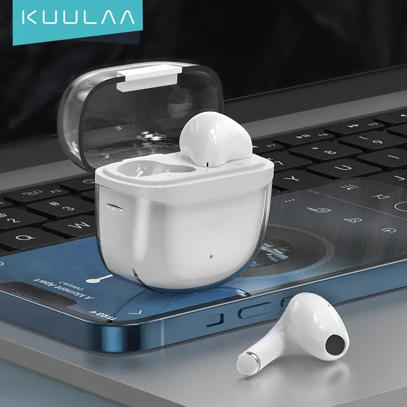 Ohrhörer Kuulaa TWS Wireless Ohrhörer Bluetooth 5.0 Kopfhörer Bass Touch Control Langes Standby -Sport -Headset Gaming Music Ohrhörer