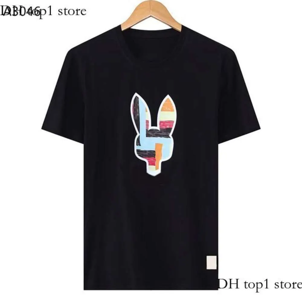 Psyco Bunny Summer Polo Casual T -shirt Heren Dames Skelet Rabbit 2024 Nieuw ontwerp Multi -stijl Menshirt Fashion Designer T -shirt paar Korte mouw Man Tops 730