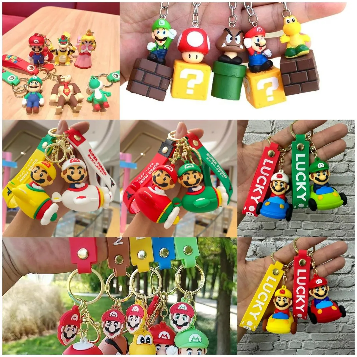 Cartoon Creative Mary Keychains, Car Keychains, Tassen, Hangers, Baby Grabbing Machines, verjaardagscadeaus Groothandel