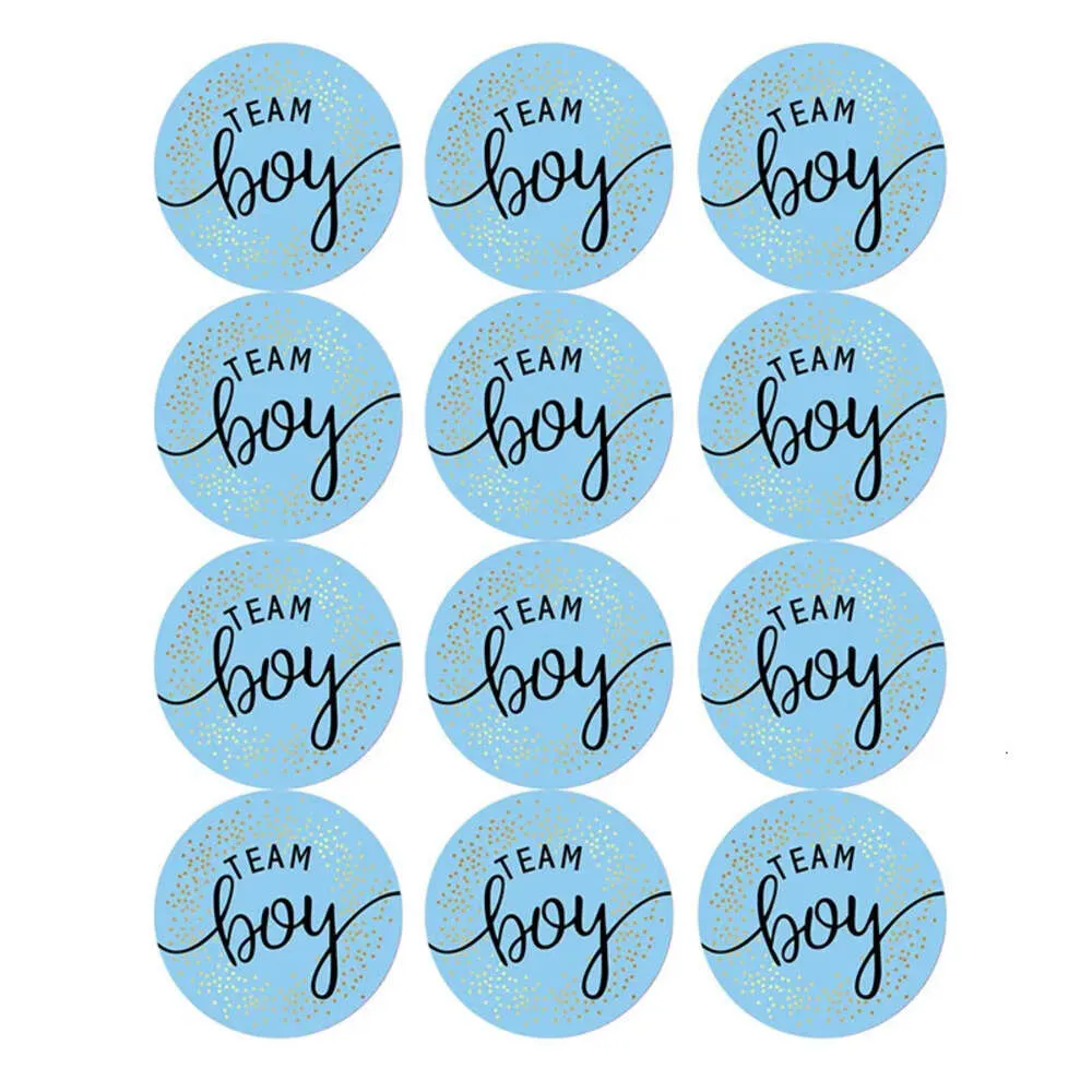 Sticker Creative Boy Decoration Team o ragazza Adesivi per votare per genere rivelazione di baby shower provviste 120pcs s f f f f f