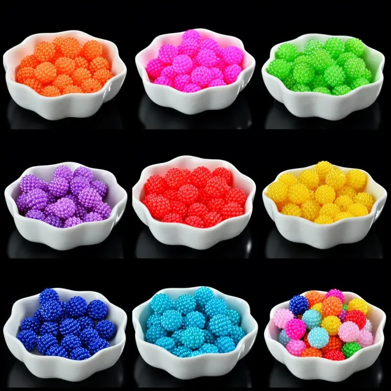 Beads Wholesale Imitation Pearls Acrylic Bayberry Round Loose Spaced Beads for Jewelry Making DIY Handmade