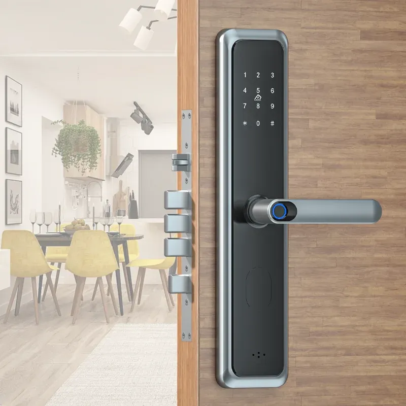 Control Smart Home Safe Wireless Bluetooth TTlock App Remotely Control Electronic Digital Biometric Door lock With Fingerprint