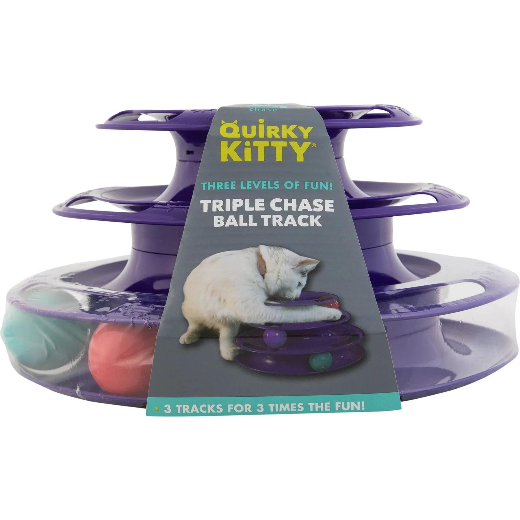 Quirky Kitty Three Layer Ball Track Cat Toy Plastic Exercise Toy for Adult  Cats from Dhgate Cat Interactive & Electronic Toys - price 11.12