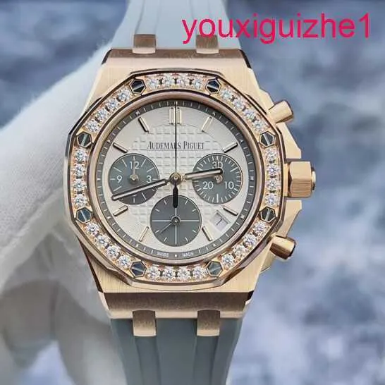 AP Femme Wrist Watch Epic Royal Oak Series 26231or Rose Gold Original Diamond Automatic Mécanique Femmes Femmes 37 mm