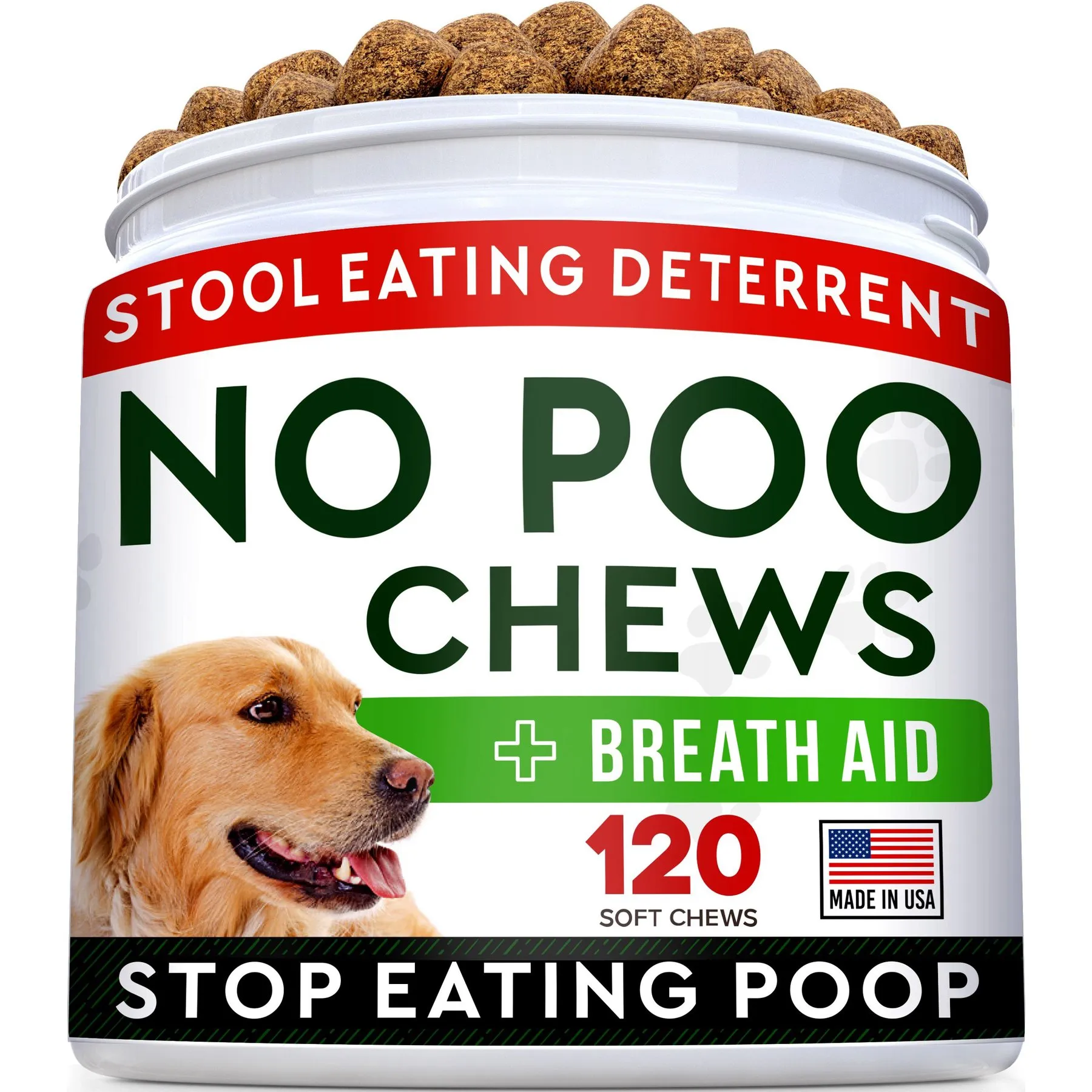 Bulk No Poo Coprophagia Deterrent Chew Supplement For Dogs