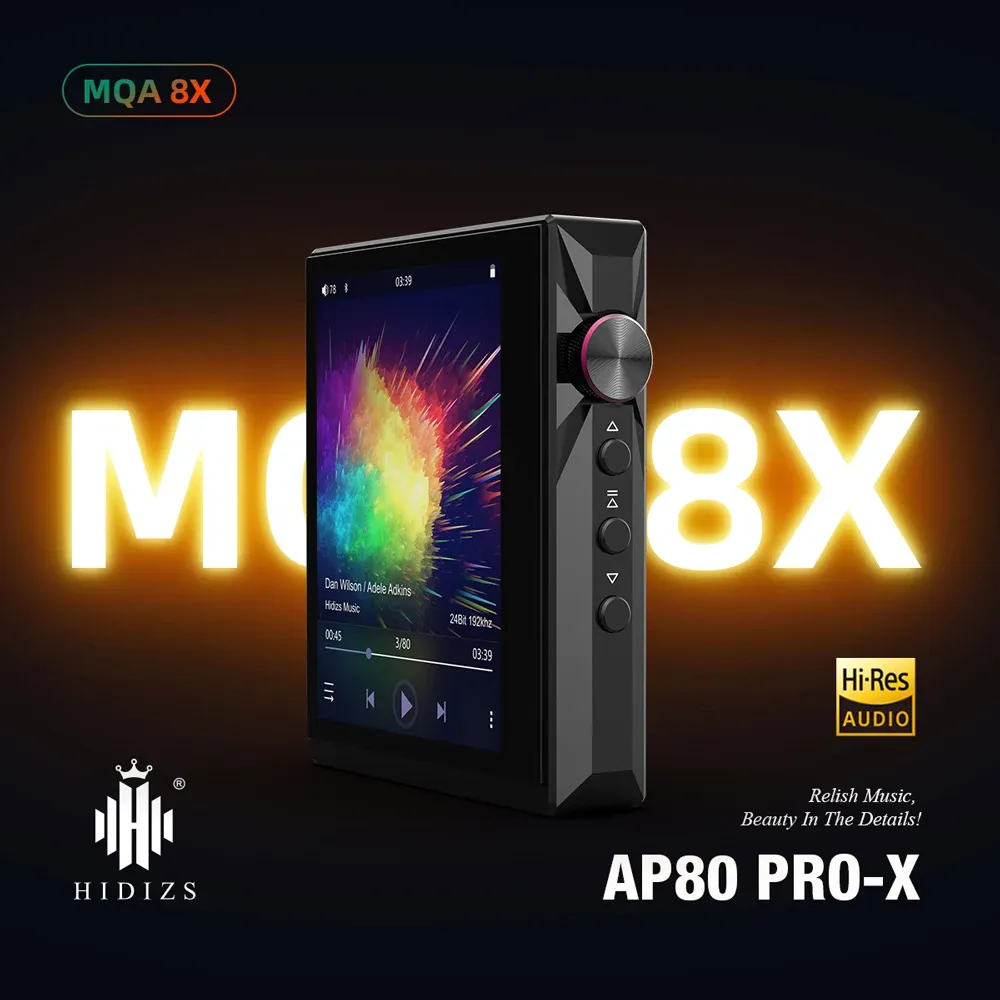 Player Hidizs AP80 Pro X HiFi Bluetooth MP3 Portabel musikspelare ES9219C USB DAC MQA FLAC LDAC DAP AP80 PRO X MP3 MP4 -spelare