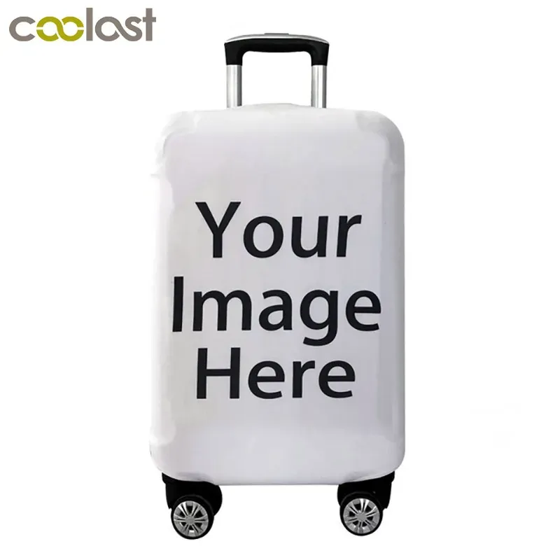 Accessories Customize Your Image / Name / Logo Luggage Cover Travel Accessories Elastic Suitcase Protective Covers Antidust Case Cover