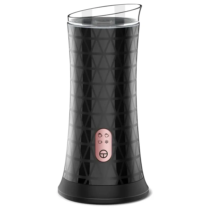 Frothers Electric Milk Frother and Steamer、4IN1ホットコールドフロス用の多機能、自動オフシークリーニングEUプラグ