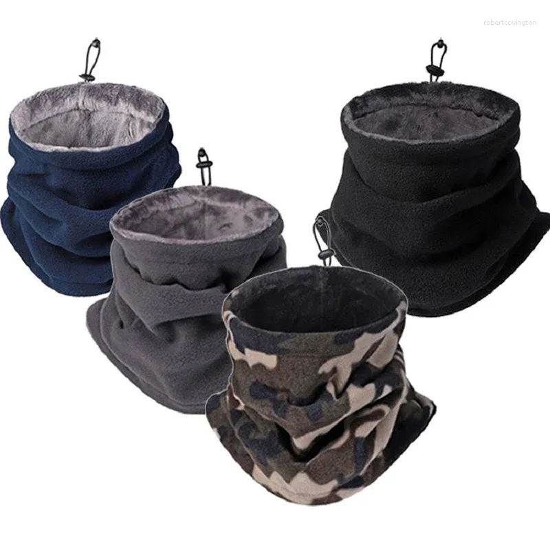 Cykelkappar 1pc mjuk polär fleece nack varmare fiske sport halsduk ansikte mask camping vandring hatt tjock varm utomhus mode halsdukar