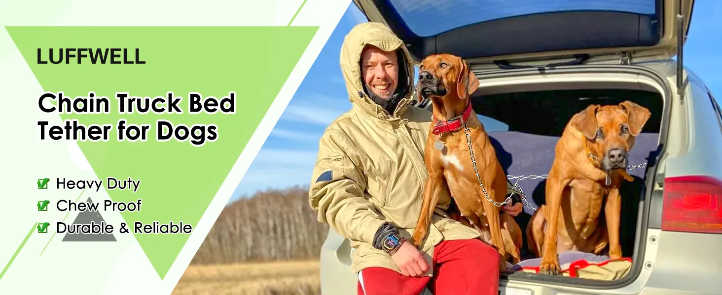 Chew Proof Dog Leash For Truck Bed Heavy Duty Chain Dog Tethers For Two Dogs,  Metal Pet Bed Restraints Tie Down For Pickup Trucks, Cars From Phgate,  $23.41 | DHgate.Com
