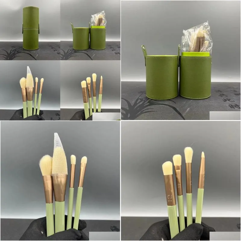 Makeup Brushes Luxury G Brand Round Bucket 8pcs / Set Cosmetic Tool B Palette de fard à paupières et Face Brush Tools Original Quality Super Dro Otliz