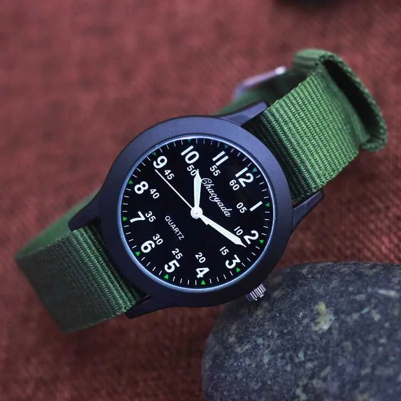 Chaoyada brand boys study time quartz watches girls waterproof gifts clocks childrens canvas fashion watches X241122