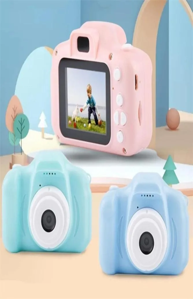 キッズカメラのための2019クリスマスミニデジタルカメラかわいい漫画カム13MP 8MP SLRカメラおもちゃ誕生日プレゼント2インチスクリーン2234913