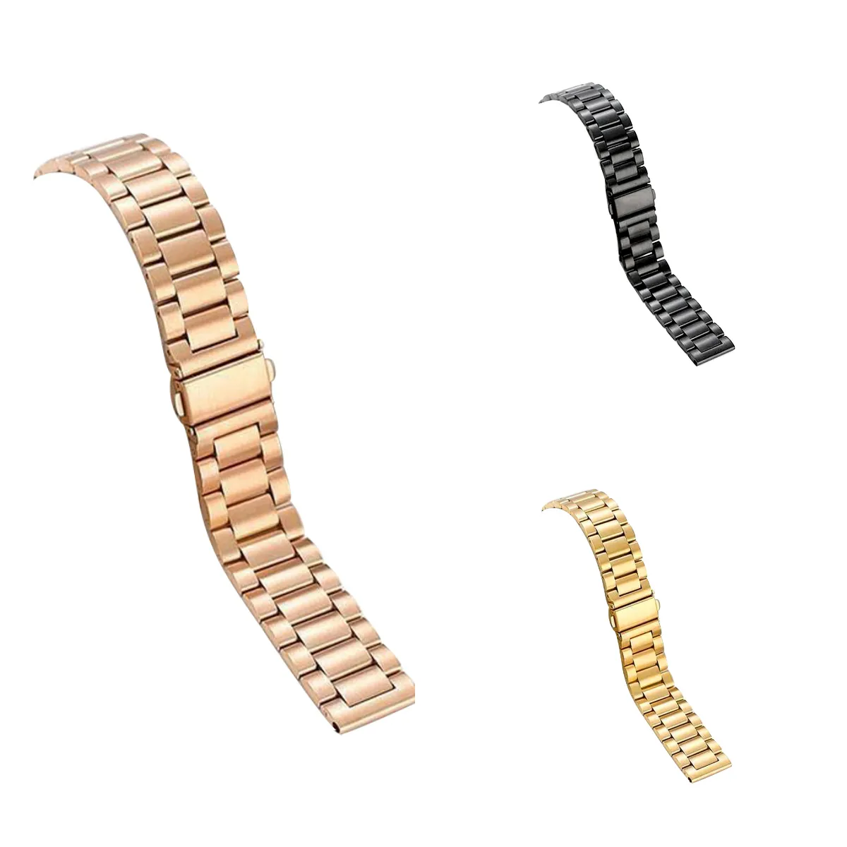 High Quality Men Wmoen watchbands luxury watch belt for mens womens good 21mm stainless steel clasp straps bracelet bands nice watch band gold metal strap watchband