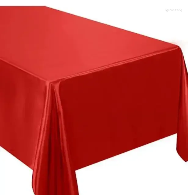 Table Cloth Square Tablecloth Wedding Banquet Spot Wholesale Decoration Satin Black