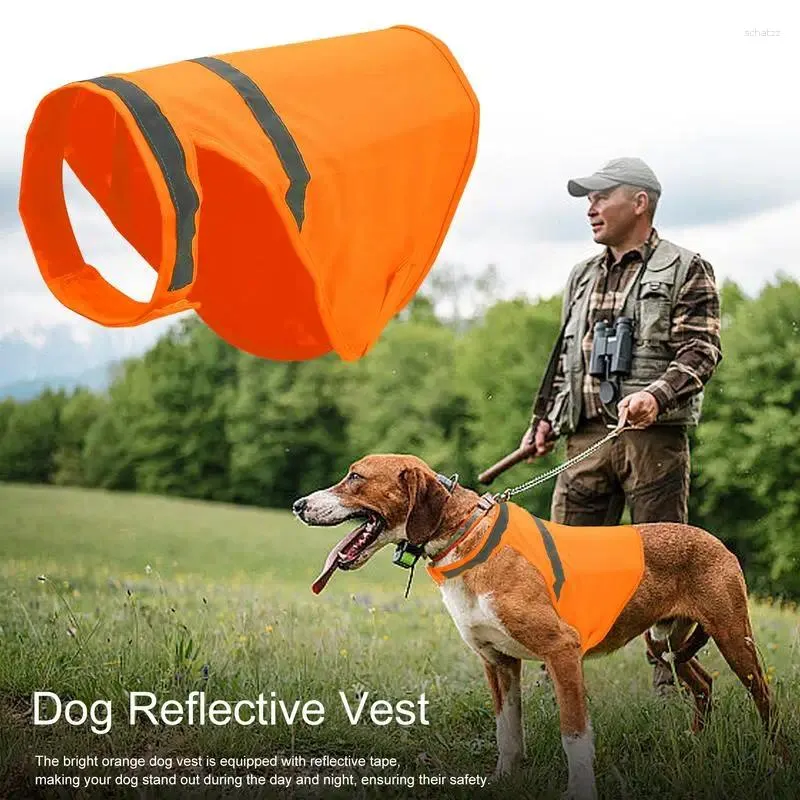 犬アパレルリフレクティブベスト高可視性明るいオレンジ安全快適なペット用品狩りのためのウォーキングトレーニング屋外トレーニング